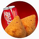 COMBO 1 - 2 coxinhas + Refrigerante Lata